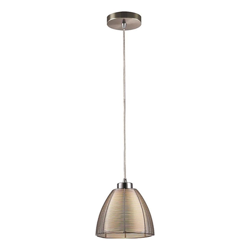 Searchlight - Κρεμαστό φωτιστικό οροφής 1xE27/60W/230V διάμετρος 19 cm γυαλιστερό χρώμιο