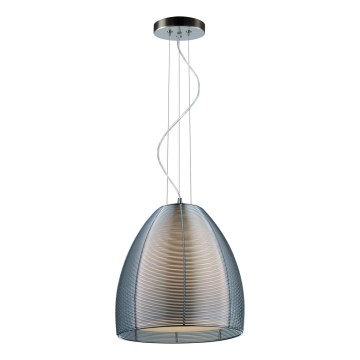 Searchlight - Κρεμαστό φωτιστικό οροφής 1xE27/60W/230V διάμετρος 30 cm γυαλιστερό χρώμιο