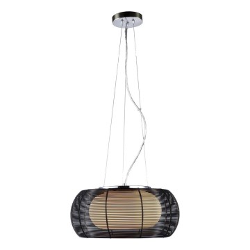 Searchlight - Κρεμαστό φωτιστικό οροφής 2xE27/60W/230V διάμετρος 40 cm μαύρο