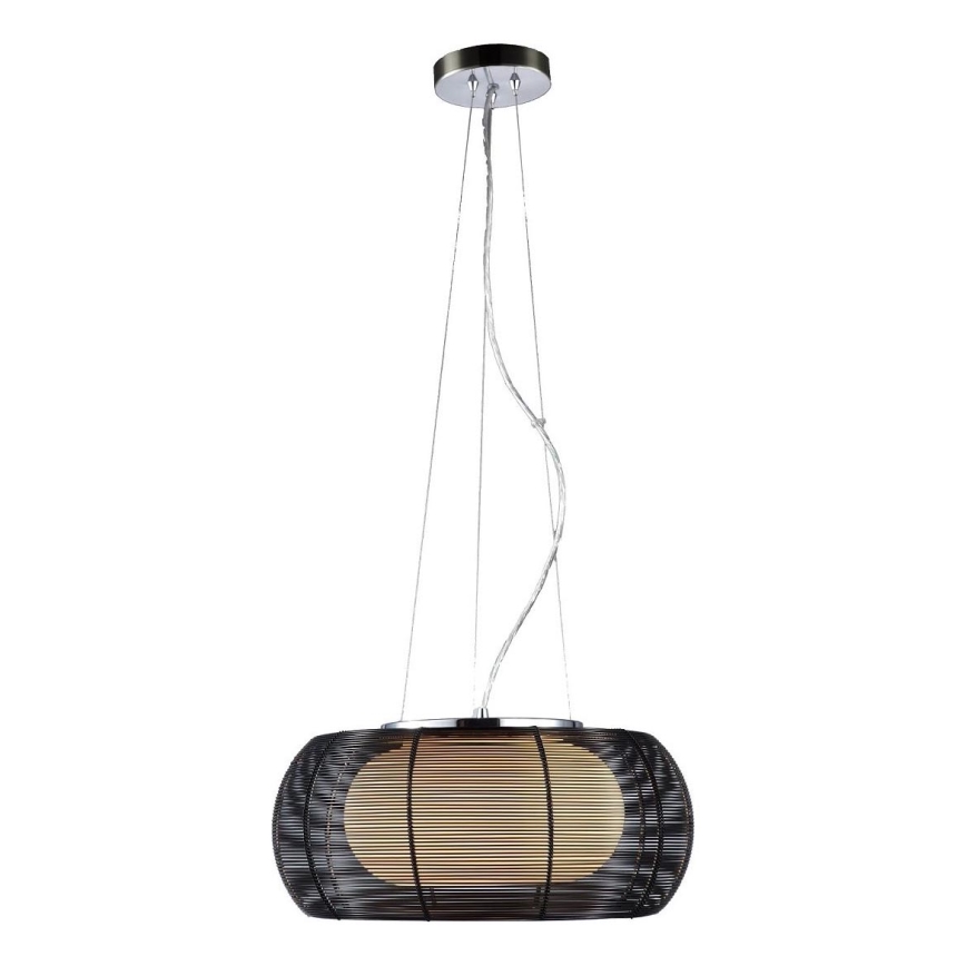 Searchlight - Κρεμαστό φωτιστικό οροφής 2xE27/60W/230V διάμετρος 40 cm μαύρο