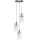 Searchlight - Κρεμαστό φωτιστικό οροφής DUO 3xE14/60W/230V ματ χρώμιο