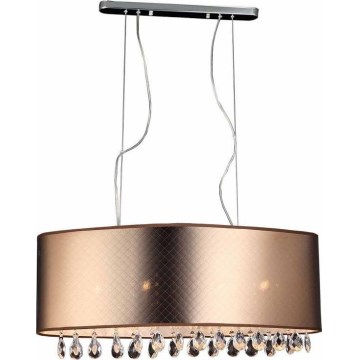 Searchlight - Κρεμαστό φωτιστικό οροφής MOTAN 4xE14/40W/230V χαλκός