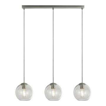 Searchlight - Κρεμαστό φωτιστικό οροφής PENDANT 3xE27/40W/230V ματ χρώμιο