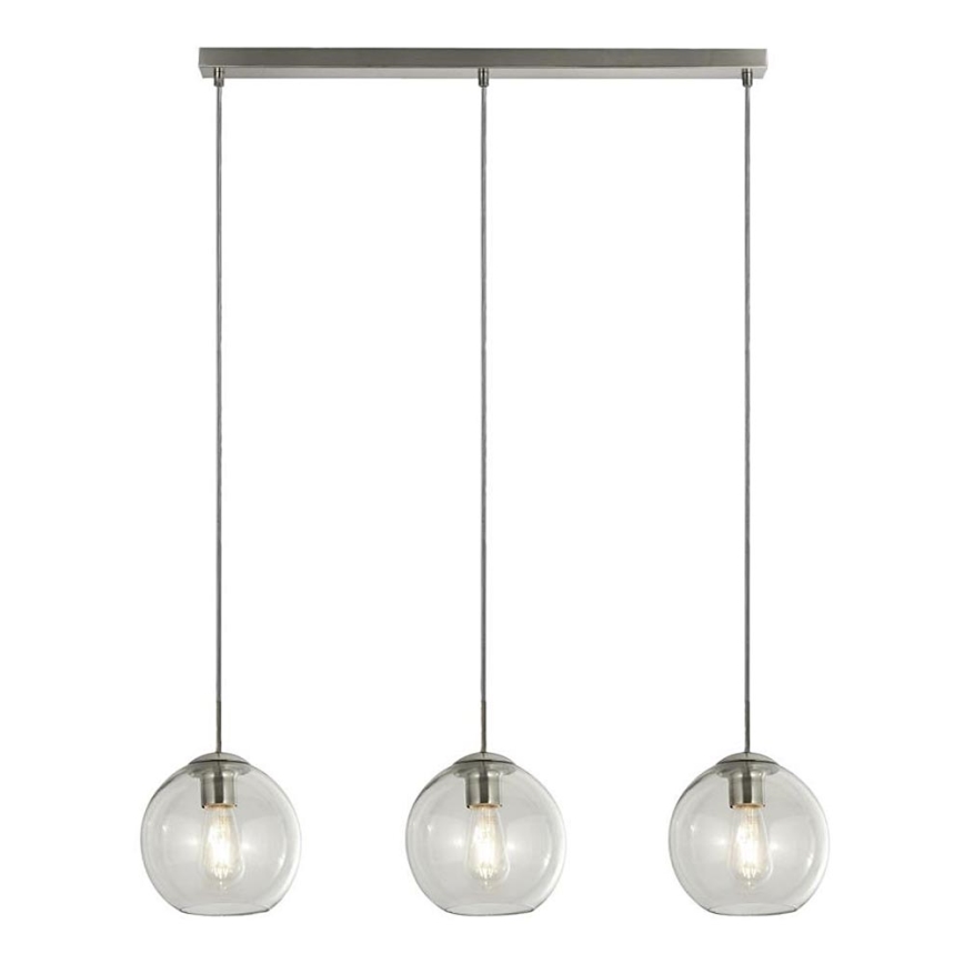 Searchlight - Κρεμαστό φωτιστικό οροφής PENDANT 3xE27/40W/230V ματ χρώμιο