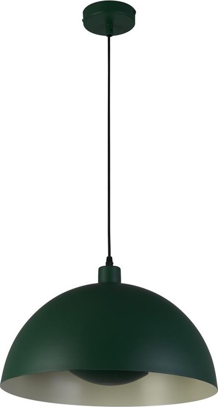 Searchlight - Κρεμαστό φωτιστικό σε καλώδιο MARS 1xE27/60W/230V Ø 25 cm πράσινο