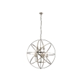 Searchlight - Κρεμαστός πολυέλαιος με αλυσίδα ORBIT 8xE14/60W/230V με φινίρισμα ορείχαλκου