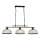 Searchlight - Πολύφωτο με αλυσίδα BISTRO 3xE27/60W/230V μαύρο