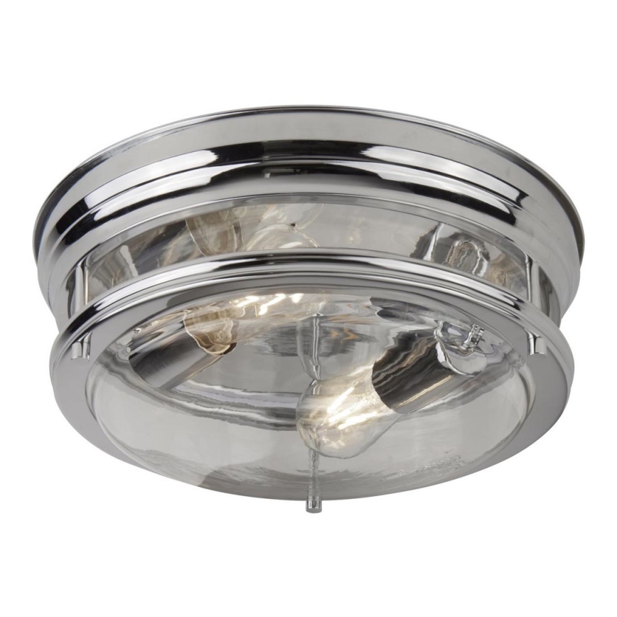 Searchlight - Φωτιστικό οροφής EDINBURGH I 2xE27/40W/230V γυαλιστερό χρώμιο