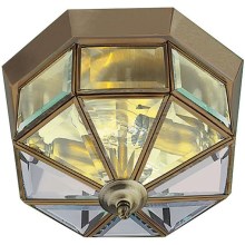 Searchlight - Φωτιστικό οροφής FLUSH 2xE14/60W/230V ορείχαλκος