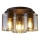 Searchlight - Φωτιστικό οροφής SWEDEN 3xE27/60W/230V Ø 39 cm καφέ/καπνιστό