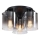 Searchlight - Φωτιστικό οροφής SWEDEN 3xE27/60W/230V διάμ. 39 εκ. μαύρο/καπνιστό