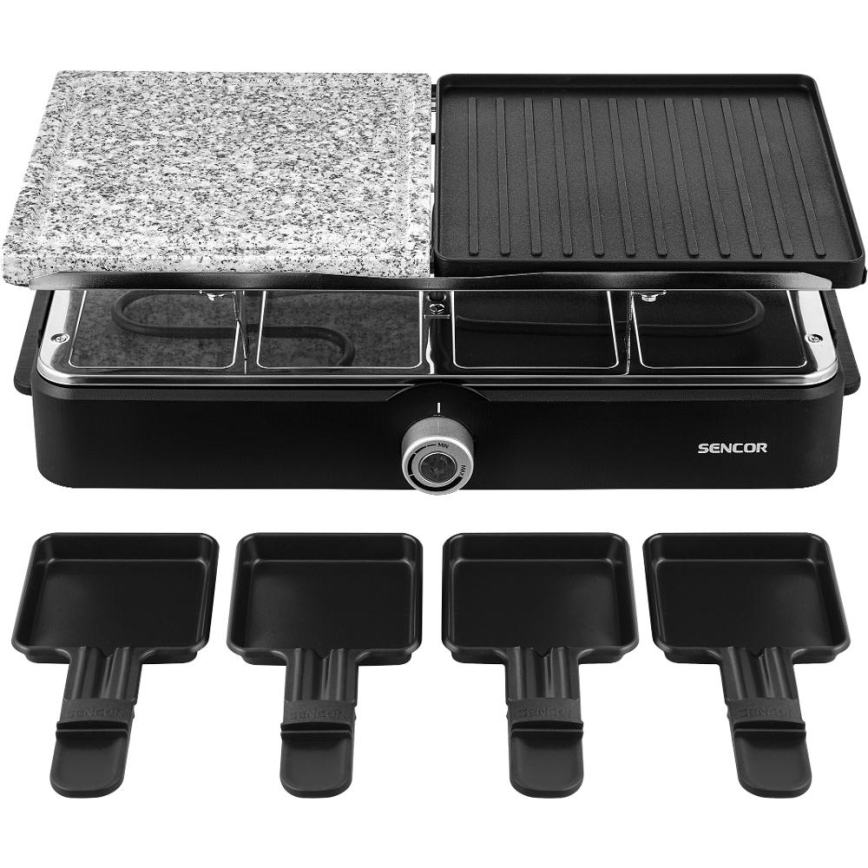Sencor - Ηλεκτρική ψηστιέρα raclette με αξεσουάρ 1400W/230V