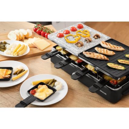 Sencor - Ηλεκτρική ψηστιέρα raclette με αξεσουάρ 1400W/230V