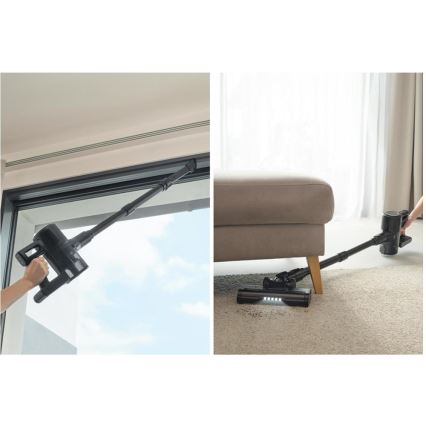 Sencor - Ασύρματη κάθετη ηλεκτρική σκούπα 2-σε-1 200W/2600 mAh μαύρη