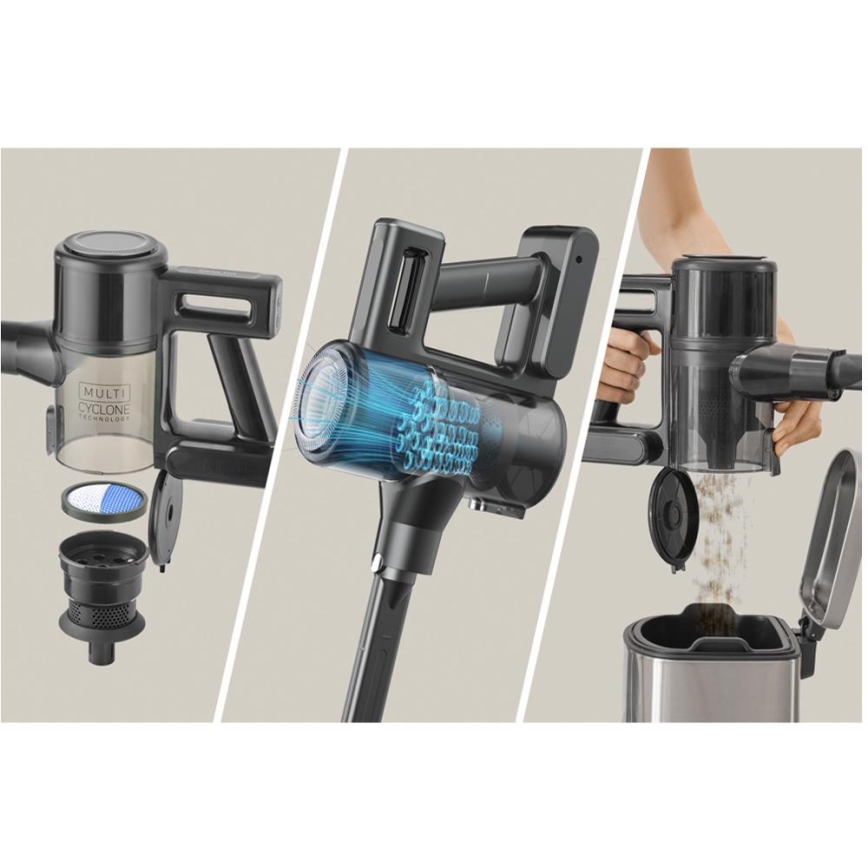 Sencor - Ασύρματη κάθετη ηλεκτρική σκούπα 2-σε-1 200W/2600 mAh μαύρη