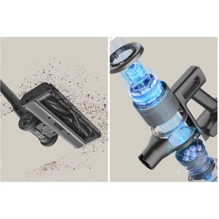 Sencor - Ασύρματη κάθετη ηλεκτρική σκούπα 2-σε-1 200W/2600 mAh μαύρη