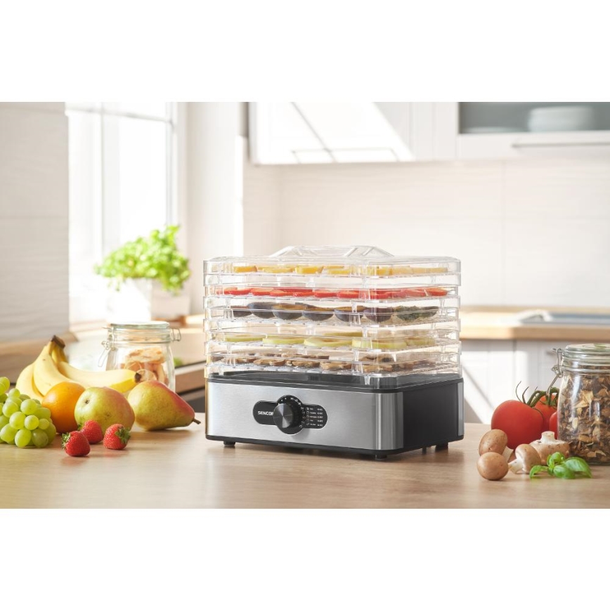 Sencor - Αποξηραντής τροφίμων με ρύθμιση θερμοκρασίας 700W/230V