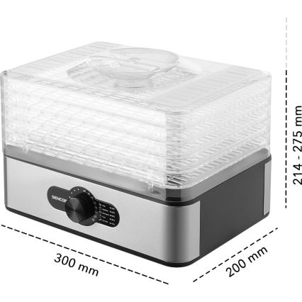 Sencor - Αποξηραντής τροφίμων με ρύθμιση θερμοκρασίας 700W/230V