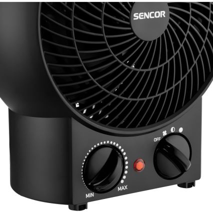 Sencor - Αερόθερμο 1200/2000W/230V μαύρο