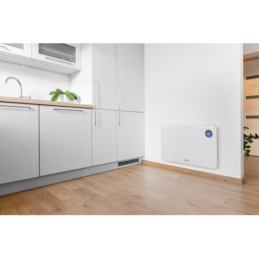 Sencor - Αερόθερμο με οθόνη LCD και θερμοστάτη 750W/1500W/230V IP24