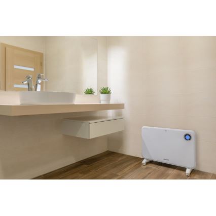 Sencor - Αερόθερμο με οθόνη LCD και θερμοστάτη 750W/1500W/230V IP24