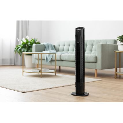 Sencor - Ανεμιστήρας δαπέδου 50W/230V μαύρο + τηλεχειριστήριο