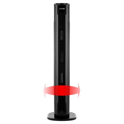 Sencor - Ανεμιστήρας δαπέδου 50W/230V μαύρο + τηλεχειριστήριο