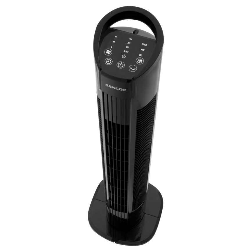 Sencor - Ανεμιστήρας δαπέδου 50W/230V μαύρο + τηλεχειριστήριο
