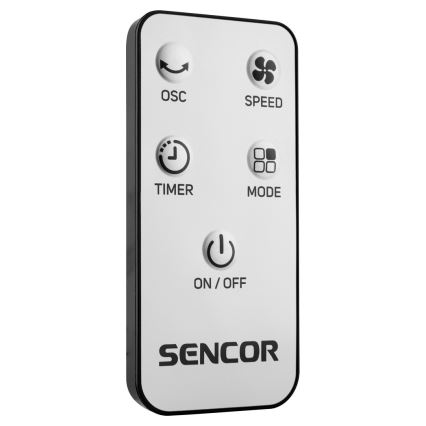 Sencor - Ανεμιστήρας δαπέδου 50W/230V μαύρο + τηλεχειριστήριο