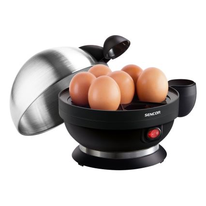 Sencor - Αυγοθήκη 320-380W/230V μαύρο/ματ χρώμιο