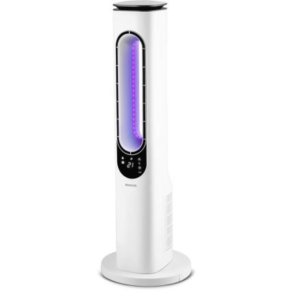 Sencor - Bladeless tower ανεμιστήρας 50W/230V λευκό + τηλεχειριστήριο