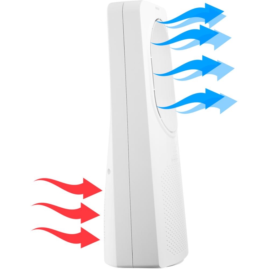 Sencor - Bladeless επιδαπέδιο ανεμιστήρας 50W/230V λευκό + τηλεχειριστήριο