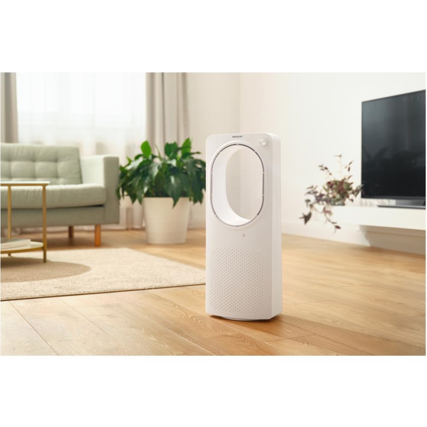 Sencor - Bladeless επιδαπέδιο ανεμιστήρας 50W/230V λευκό