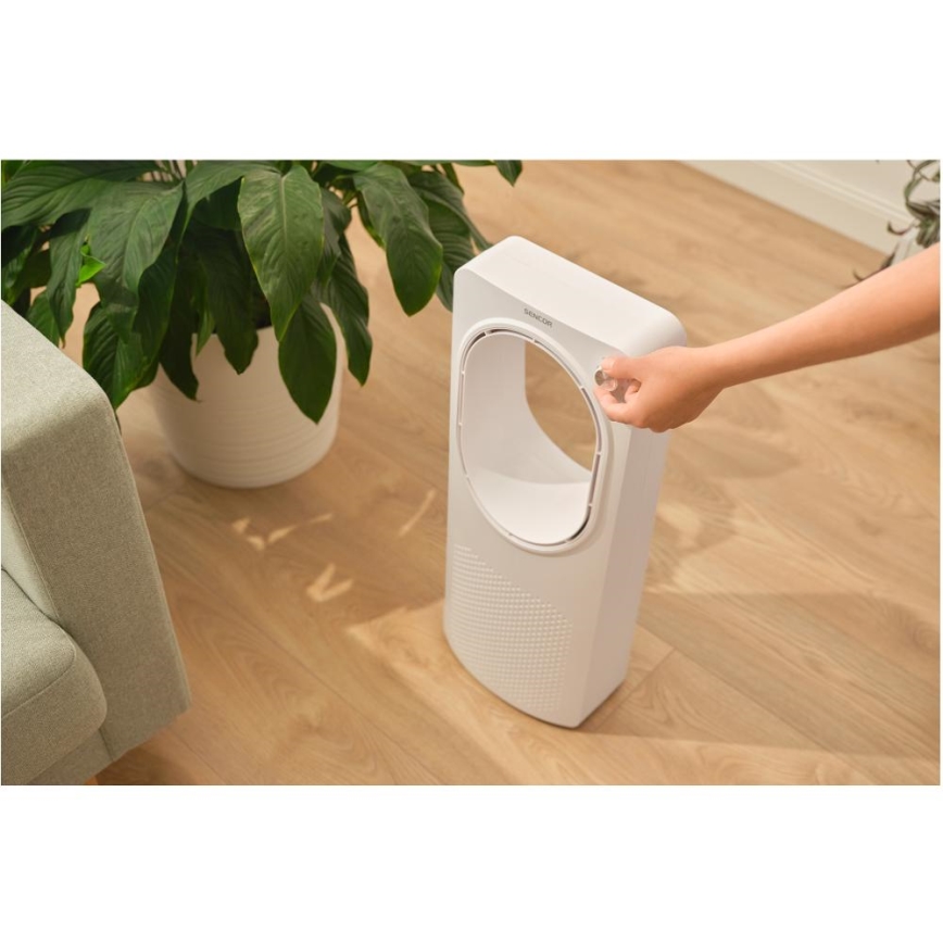 Sencor - Bladeless επιδαπέδιο ανεμιστήρας 50W/230V λευκό