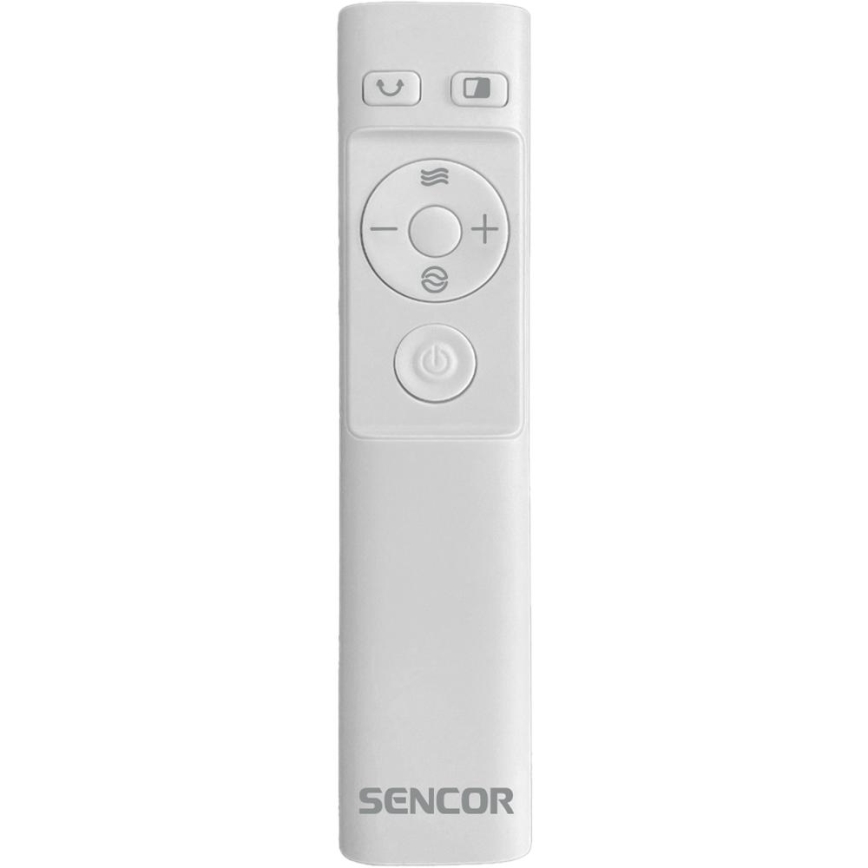 Sencor - Bladeless επιδαπέδιο ανεμιστήρας 50W/230V λευκό + τηλεχειριστήριο
