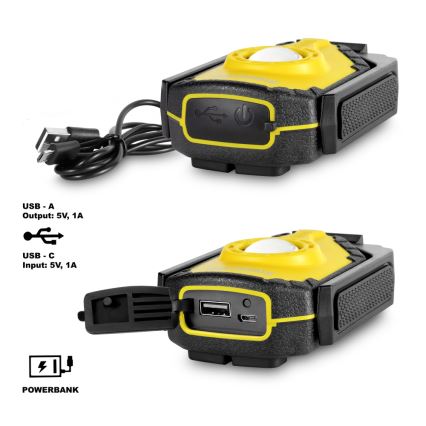 Sencor - Φακός LED με power bank LED/10W/2000 mAh IP44