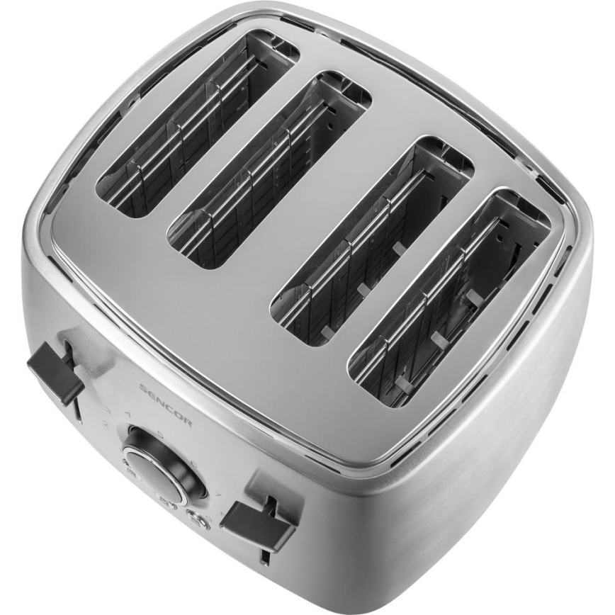 Sencor - Φρυγανιέρα για 4 φέτες 1600W/230V ματ χρώμιο