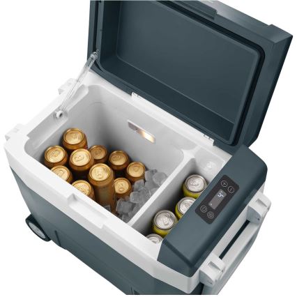 Sencor - Φορητό ψυγείο αυτοκινήτου με συμπιεστή 55 l 70W/12V/230V μπλε/λευκό