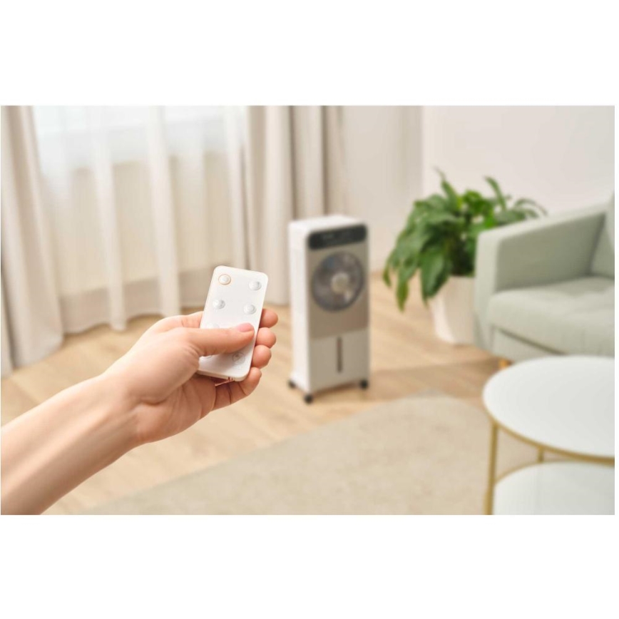 Sencor - Φορητός κλιματιστικός ανεμιστήρας 28W/230V γκρι με τηλεχειριστήριο