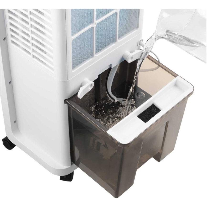 Sencor - Φορητός κλιματιστικός ανεμιστήρας 28W/230V γκρι με τηλεχειριστήριο