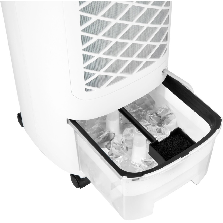 Sencor - Φορητός κλιματιστικός ανεμιστήρας με οθόνη LED 3 σε 1 45W/230V λευκός + τηλεχειριστήριο