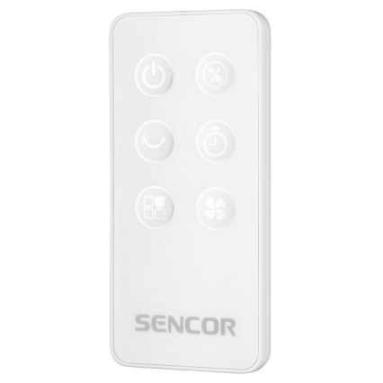 Sencor - Φορητός κλιματιστικός ανεμιστήρας με οθόνη LED 3 σε 1 45W/230V λευκός + τηλεχειριστήριο