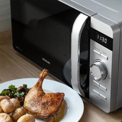 Sencor - Φούρνος μικροκυμάτων 800W/230V 17 l ασημί