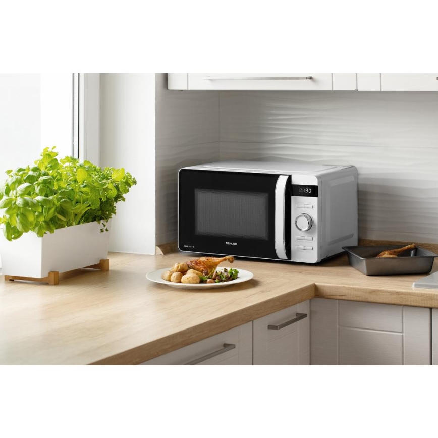 Sencor - Φούρνος μικροκυμάτων 800W/230V 17 l λευκός