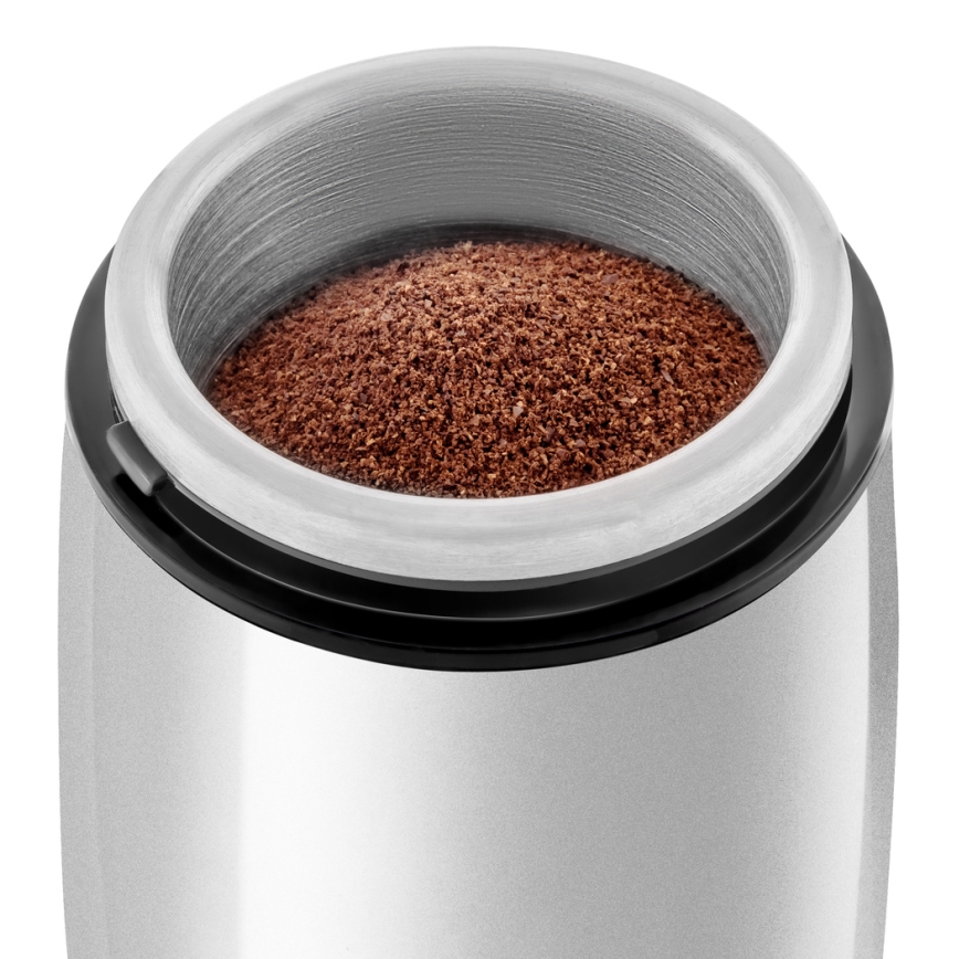 Sencor - Hλεκτρικός μύλος καφέ 60 g 150W/230V λευκό/ματ χρώμιο