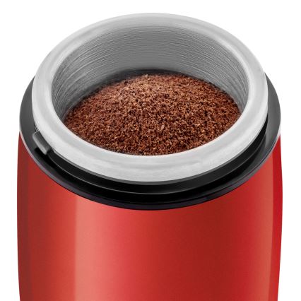 Sencor - Hλεκτρικός μύλος καφέ 60 g 150W/230V κόκκινο/ματ χρώμιο