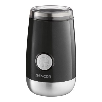 Sencor - Hλεκτρικός μύλος καφέ 60 g 150W/230V μαύρο/ματ χρώμιο