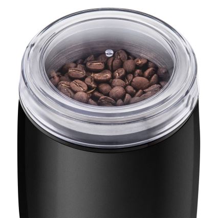 Sencor - Hλεκτρικός μύλος καφέ 60 g 150W/230V μαύρο/ματ χρώμιο