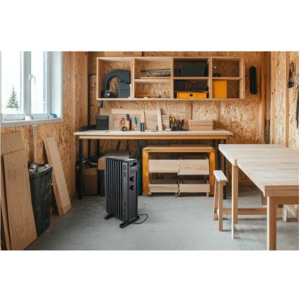 Sencor - Καλοριφέρ λαδιού με 9 φέτες 800/1200/2000W/230V μαύρο