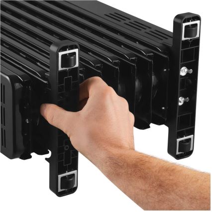 Sencor - Καλοριφέρ λαδιού με 9 φέτες 800/1200/2000W/230V μαύρο